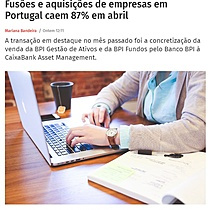 Fuses e aquisies de empresas em Portugal caem 87% em abril